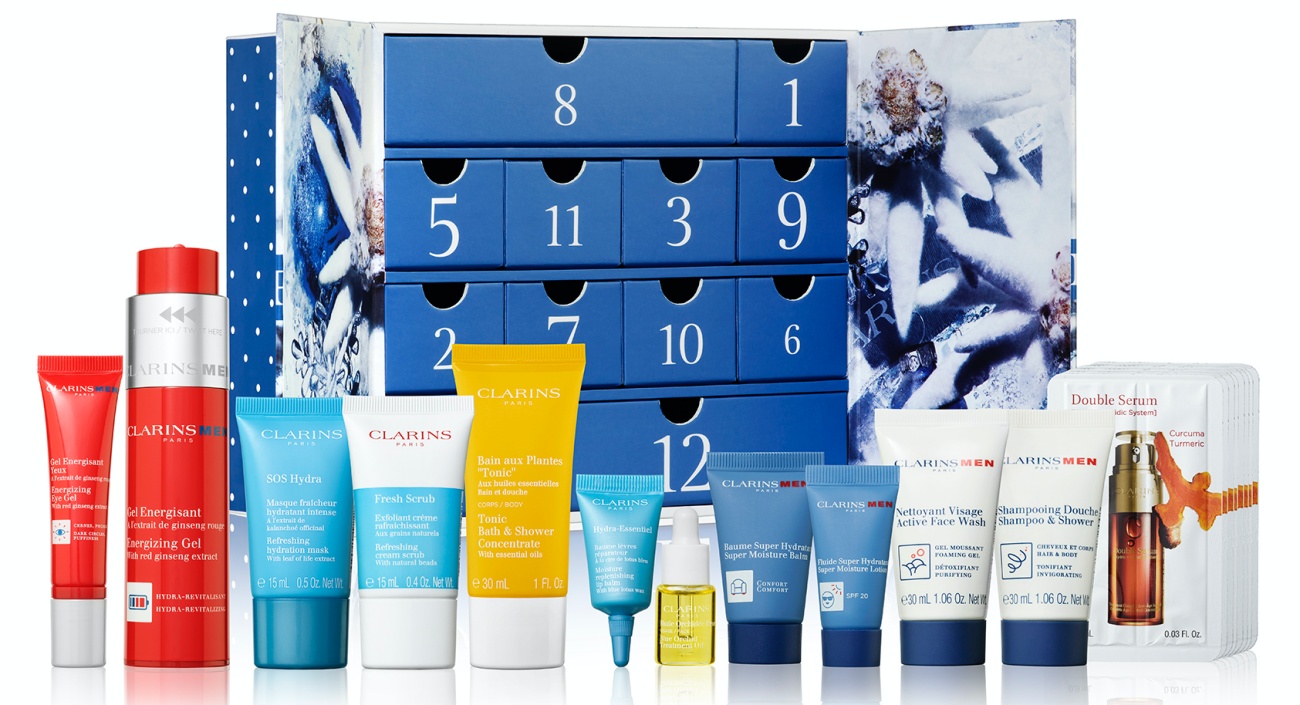 Clarins Advent Calendars 2021 For Women & Men Contents Include