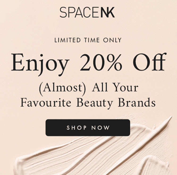 Space NK 20 Off