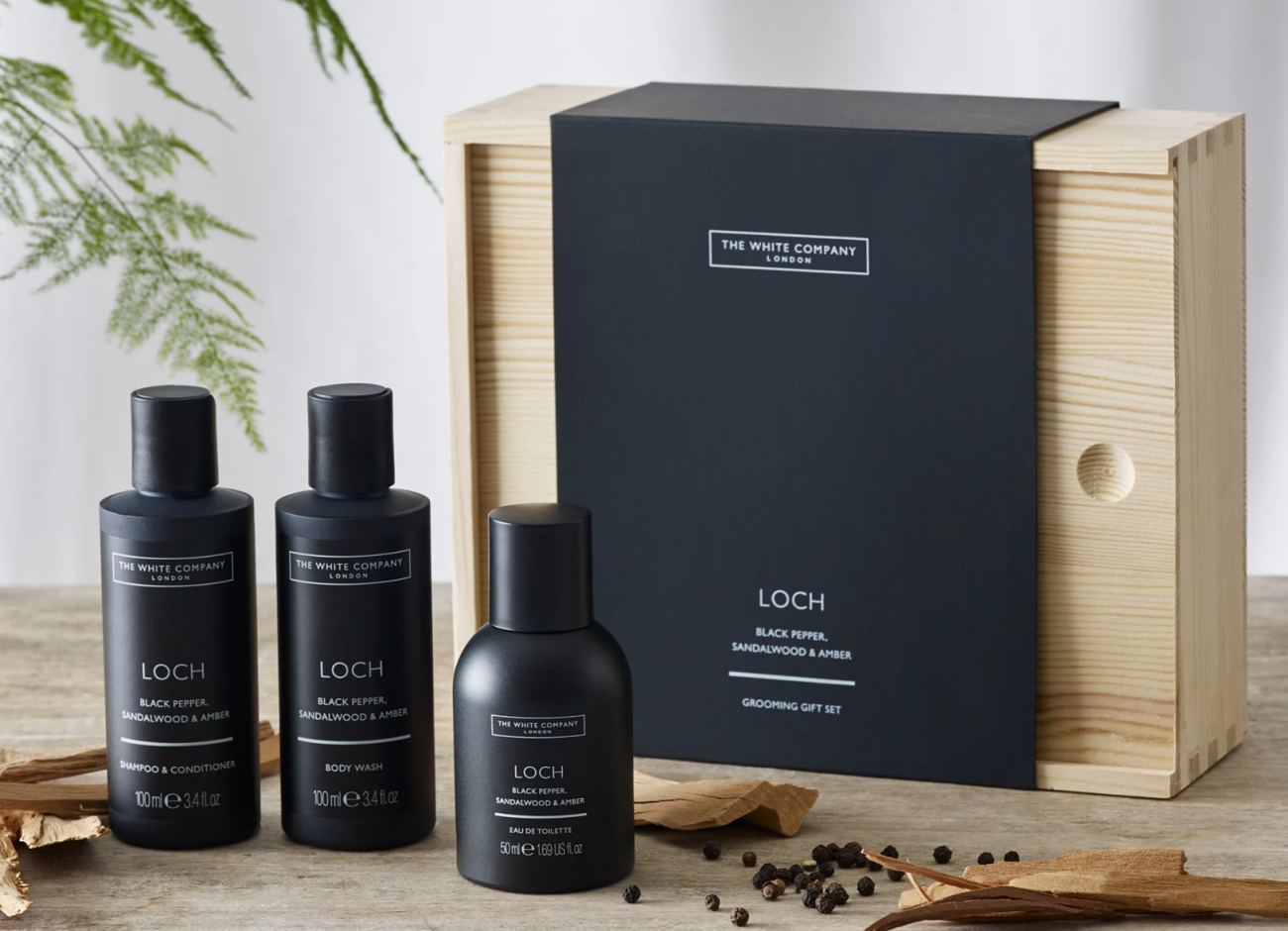 The White Company men's grooming set