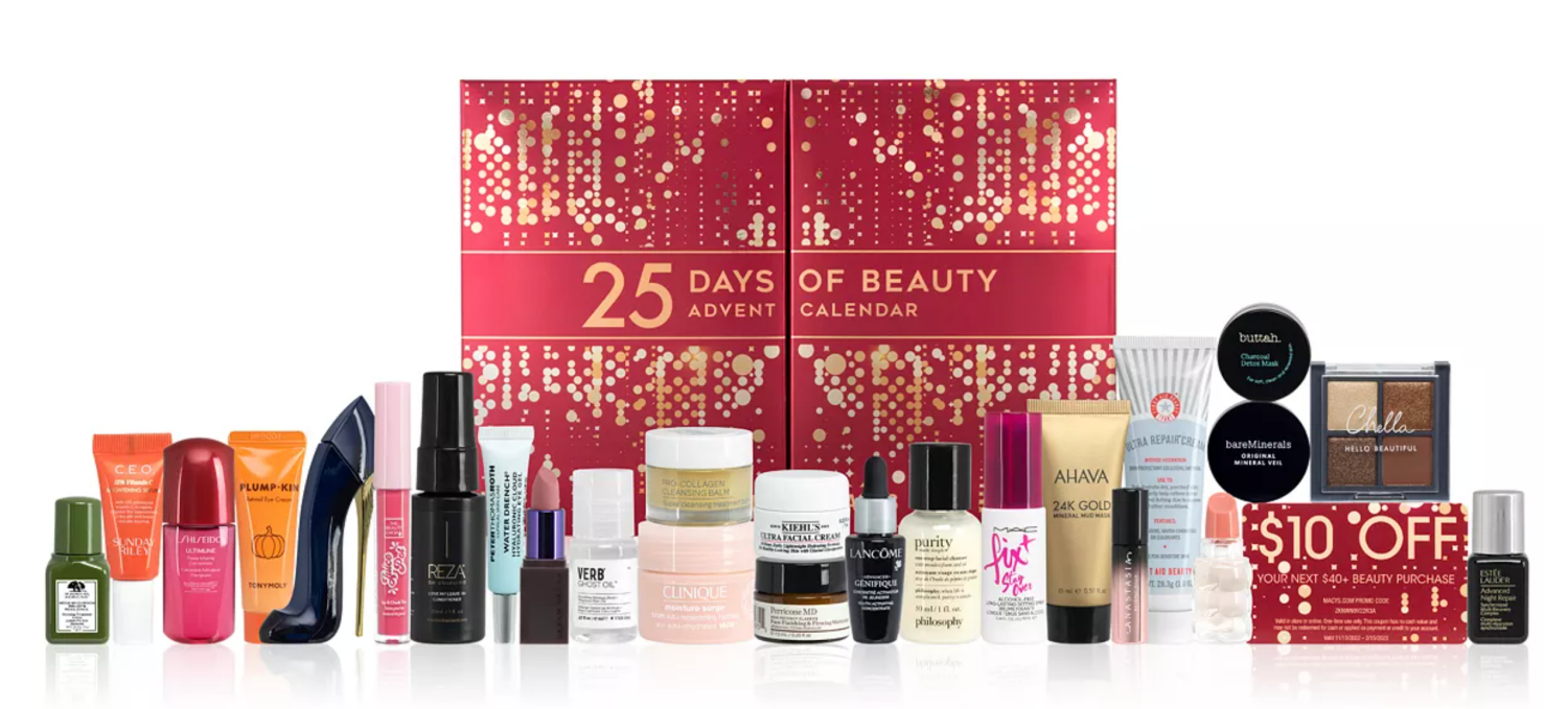 Macy's 25 Days Of Beauty Advent Calendar 2022 Contents