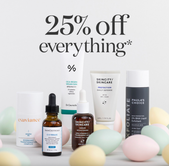 25% Off Everything At Skincity