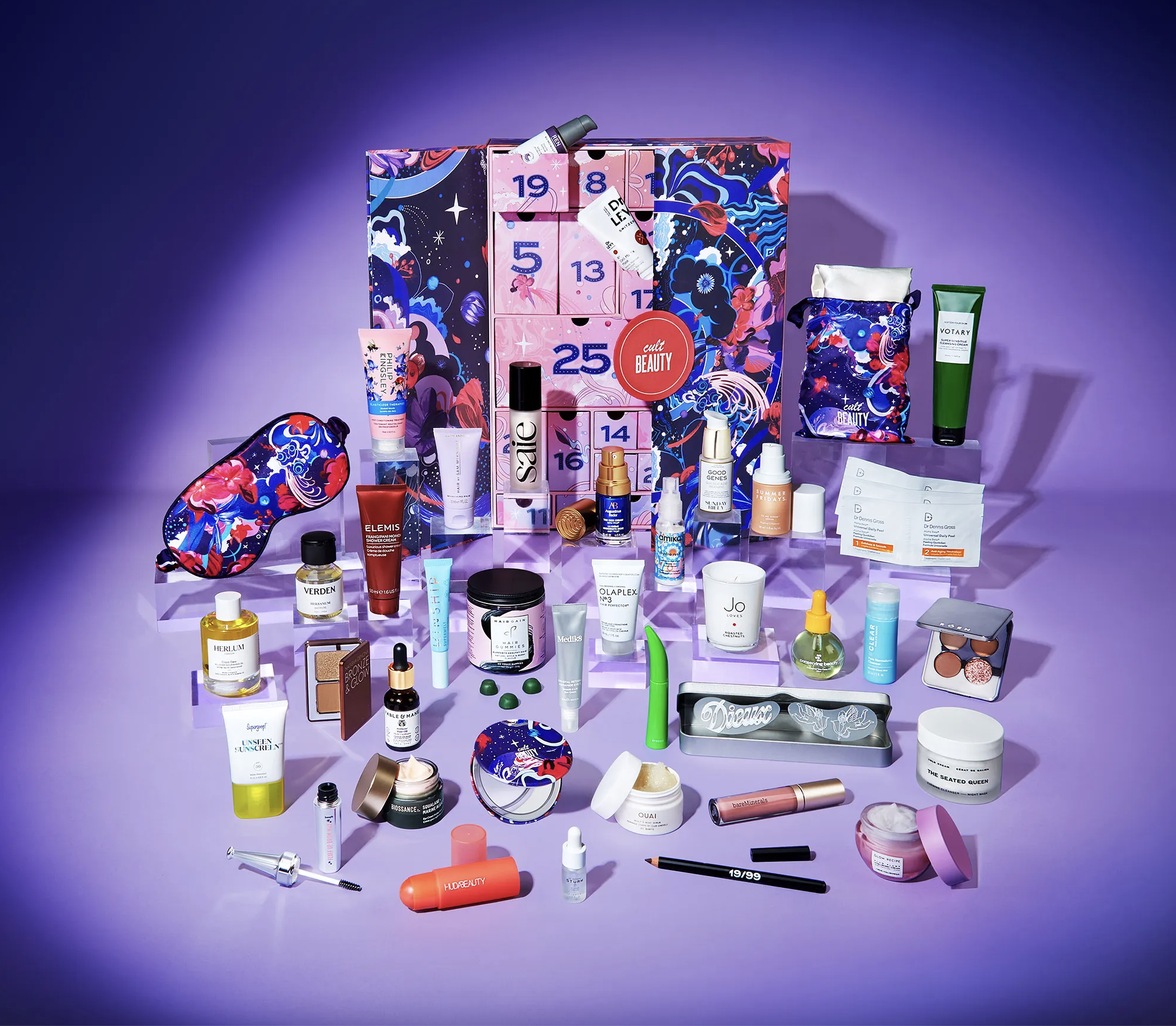 Cult Beauty advent calendar contents