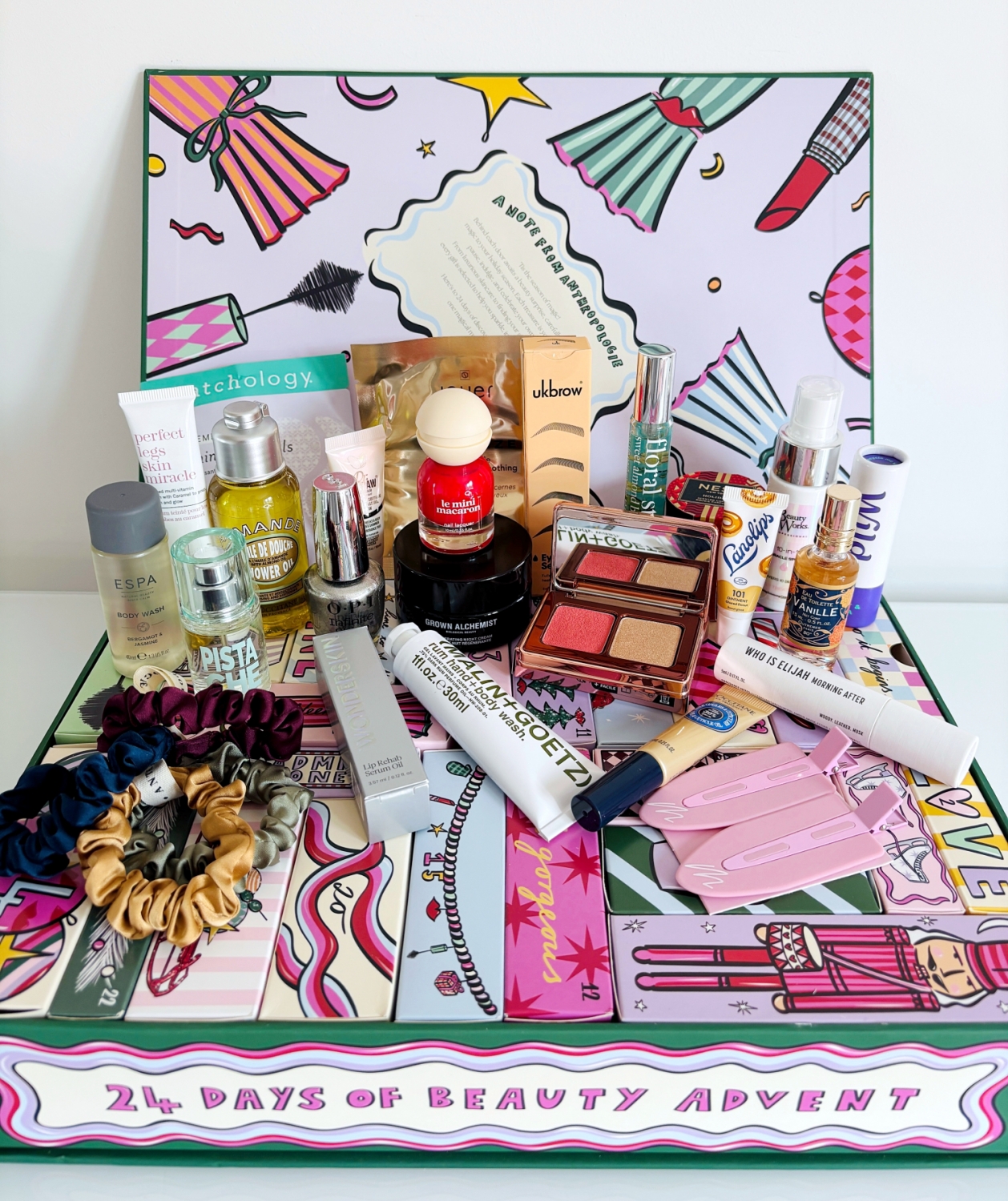 Anthropologie-beauty-advent-calendar-2025-contents-inside