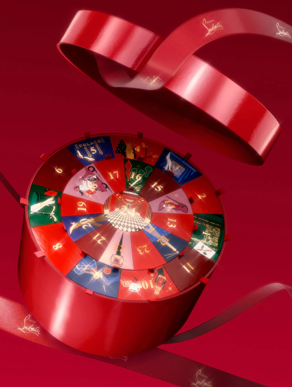 Christian Louboutin アドベントカレンダー 2022 CHRISTIAN LOUBOUTIN LUXURY BEAUTY ADVENT CALENDAR 2023 NEW