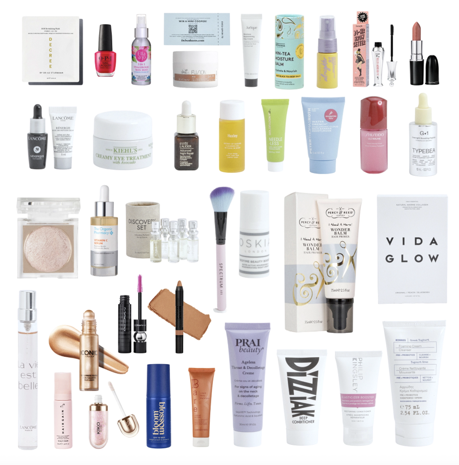 Debenhams-advent-calendar-contents