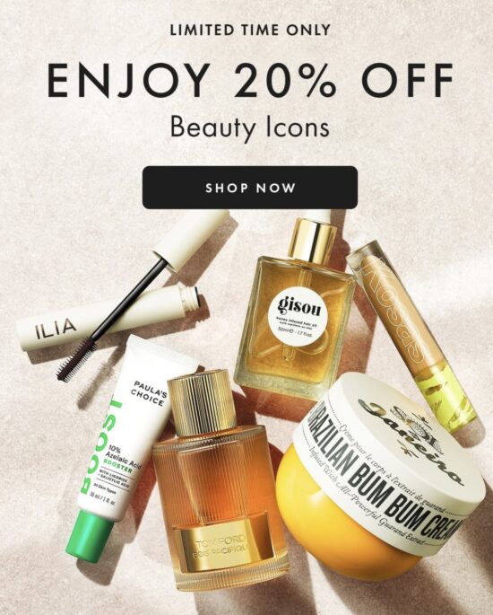 Space NK – 20% Off Beauty Icons